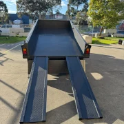 8x5 Tipper Trailer - 2800kg ATM, Full Size Toolbox with Rake & Shovel Holder