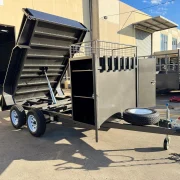 8x5 Tipper Trailer - 2800kg ATM, Full Size Toolbox with Rake & Shovel Holder
