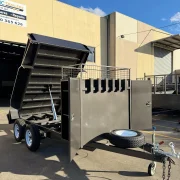 8x5 Tipper Trailer - 2800kg ATM, Full Size Toolbox with Rake & Shovel Holder