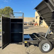 8x5 Tipper Trailer - 2800kg ATM, Full Size Toolbox with Rake & Shovel Holder