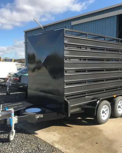 8×5 Stock Crate Trailer – 1990kg ATM, 3 Way Rear Door