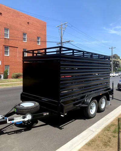 10×6 Stock Crate Trailer – 1990kg ATM, 3 Way Rear Door