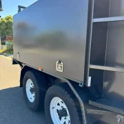 14×5 Lawn Mowing Tipper Trailer – 3500kg ATM, 2 Way Grip Mesh Door